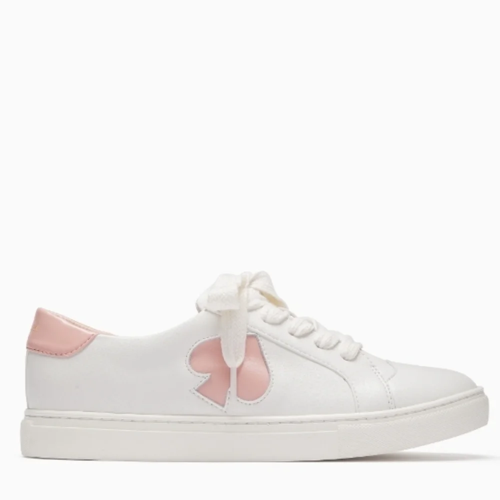 Kate Spade White Rose Sneakers Sizes 8 9 10 11 - Picture 2 of 5